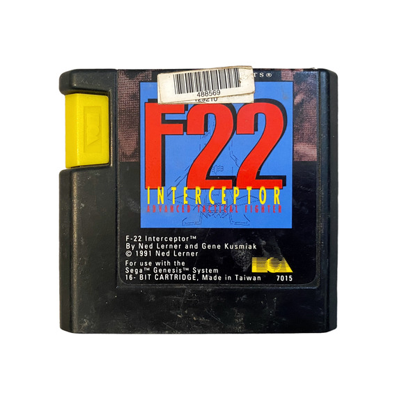 F22 Interceptor (Sega Genesis, 1991) COMPLETE -With Manual - Picture 5 of 9